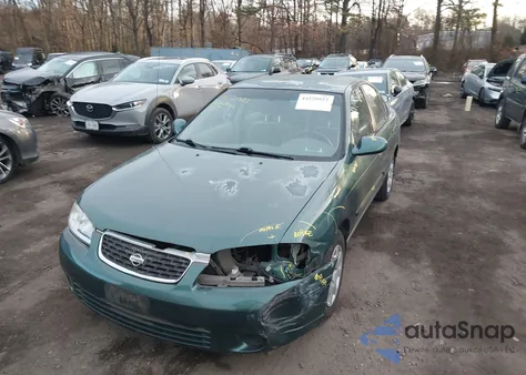 2000 Nissan Sentra Gxe/Xe из США, поврежденный, VIN 3N1CB51D6YL343449